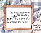 Kitchen Sign SVG, Farmhouse Kitchen SVG, best memories SVG, dining room svg, dinner table svg, family dinner svg, Home Decor svg, Cut files