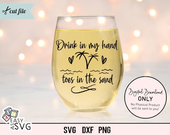 Tanned and Tipsy SVG: Beach Vacation Design (Digital Download)