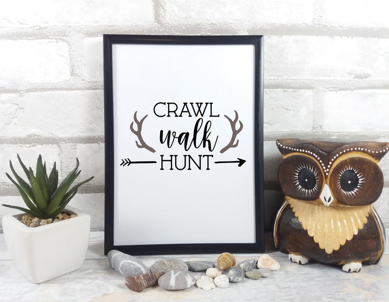Download Crawl Walk Hunt SVG Newborn Boy SVG Boy Baby SVG Child | Etsy