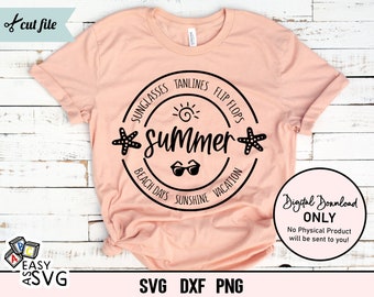 Summer Beach Quote SVG: Vacation Shirt Design (Digital Download)