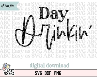 Day Drinkin' SVG: zomerstrandshirtontwerp (digitale download)