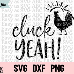 Cluck Yeah SVG, Levántate y brilla Mother Cluckers SVG, Pollo svg, Gallo svg, Morning svg, Descarga instantánea, Archivo de corte, Divertido gallo Svg