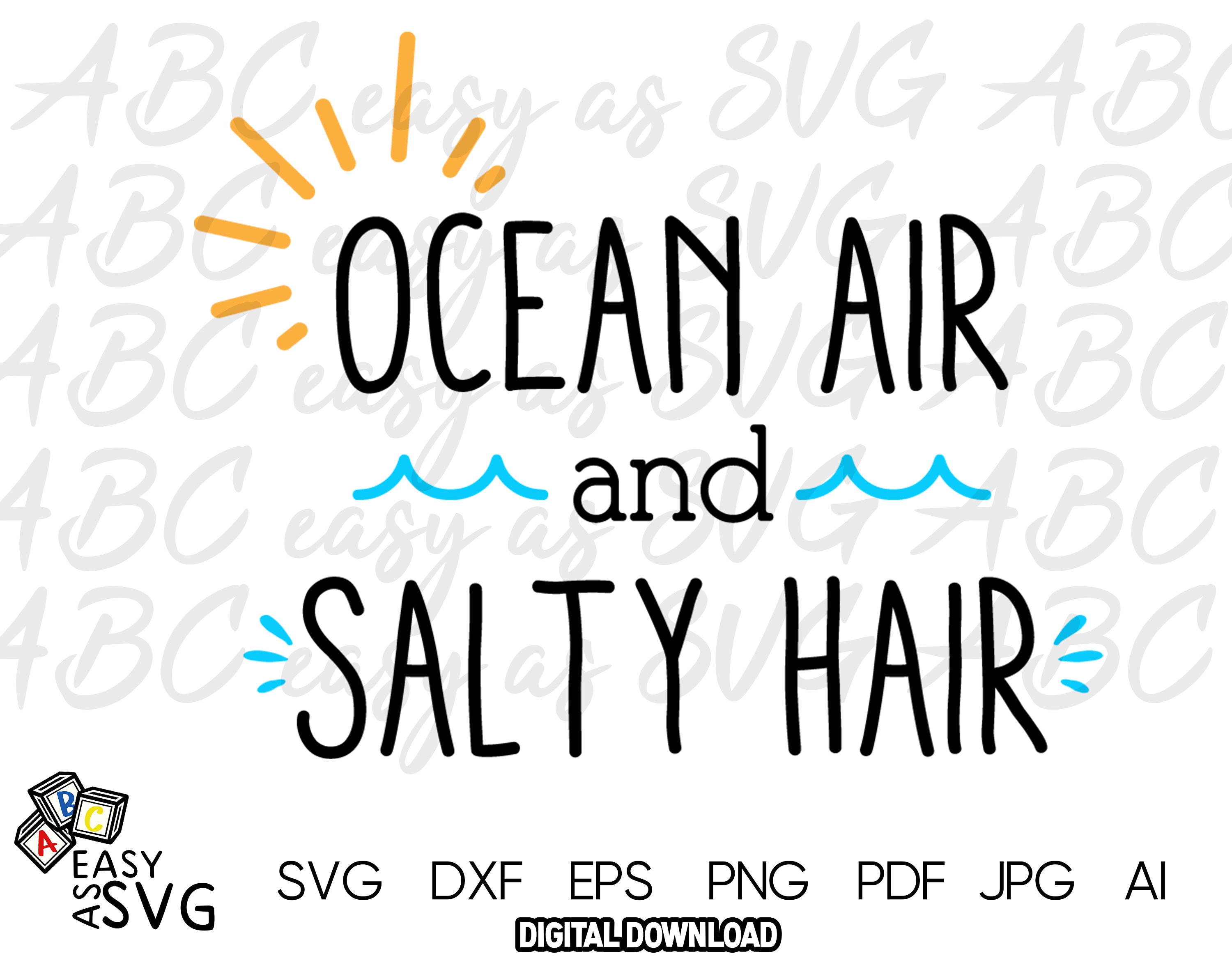 Ocean Air and Salty Hair SVG Funny Summer Quote SVG Sun - Etsy New Zealand Ocean Air and Salty Hair SVG Funny Summer Quote SVG Sun - Etsy New Zealand