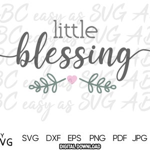 Little Blessing SVG, baby citaat svg, baby één stuk SVG, pasgeboren baby SVG, baby svg, baby gesneden bestanden, pasgeboren svg, baby gezegde svg, dxf, eps