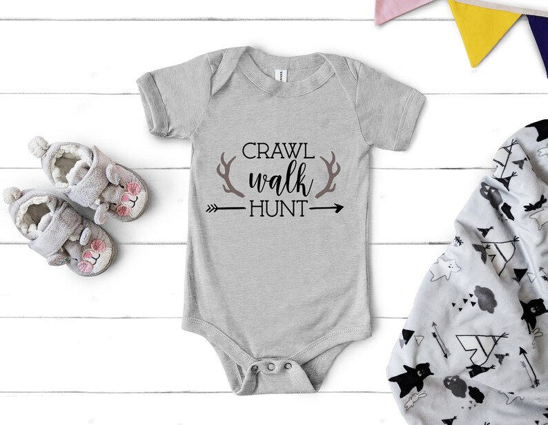 Download Crawl Walk Hunt SVG Newborn Boy SVG Boy Baby SVG Child | Etsy