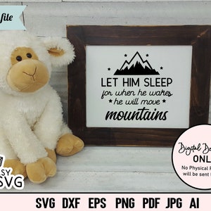 Download Let Her Sleep Svg Girl Nursery Svg Newborn Svg Girl Saying Etsy