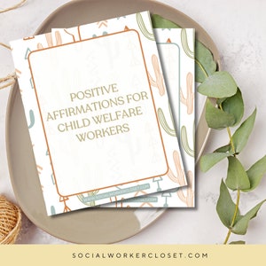 34 positive Affirmationskarten für Kinderarbeiter | Zitate zur Stressbewältigung | Case-Manager Geschenkgutscheine
