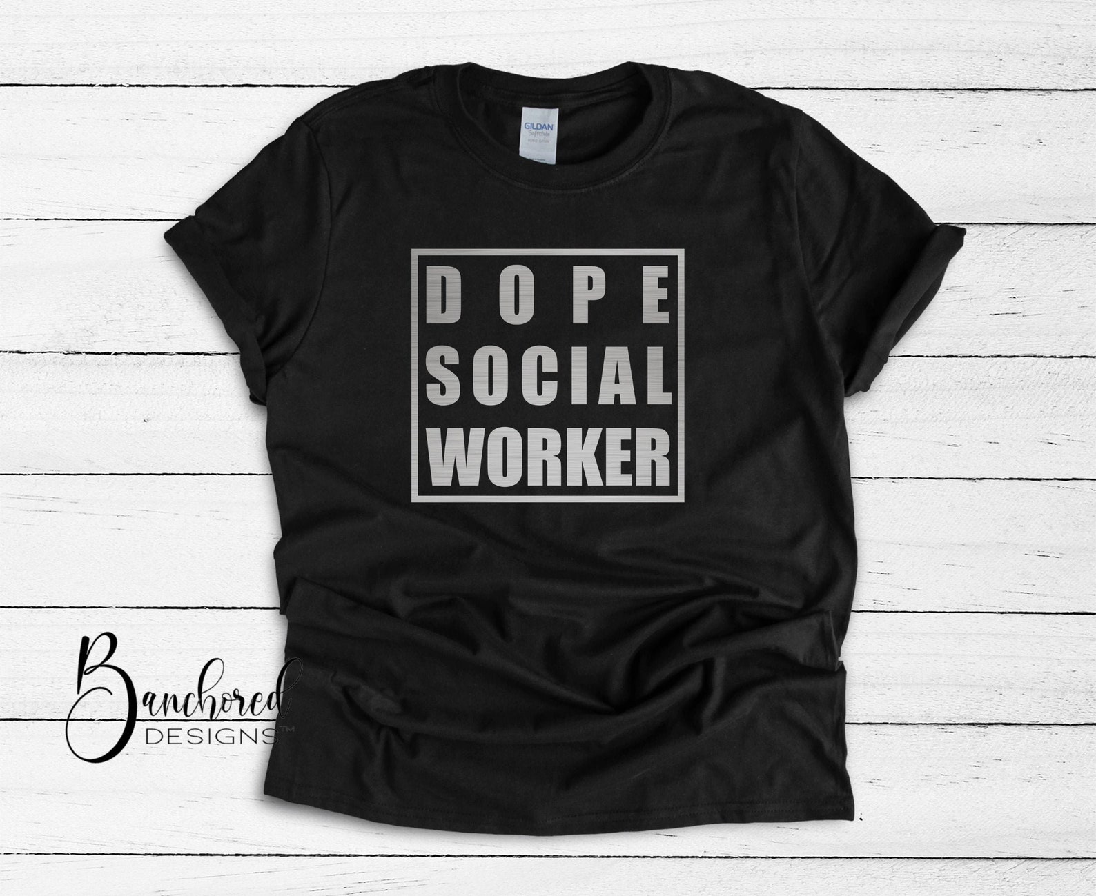 vintage social worker shirt