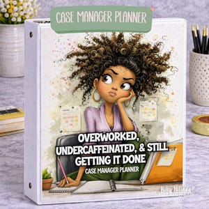 Digital Case Manager Planner Child Welfare Printable Organizer Social Work Templates Hyperlinked Notebook