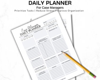 Case Manager Daily Planner: Task To-Do List (PDF)
