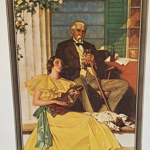 Vintage Norman Rockwell Coca Cola Lithograph Norman Rockwell Art Vintage Coca Cola Coca Cola Coca Cola Company image 1