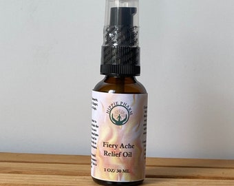 Fiery Ache  Muscle Pain Relief therapeutic massage oil - Muscle Pain Relief - Therapeutic Massage Oil - Massage Oil - Body Massage Oil