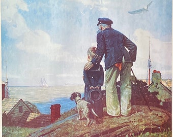 Outward Bound by Norman Rockwell - Norman Rockwell - Outward Bound - Fine Art Prints - Vintage Lithographs - Art Printing