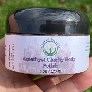 Amethyst Exfoliating Body Polish - Exfoliating Body Polish - Body Polish - Vegan Body Polish - Natural Sugar Scrub - Moisturizing Body Scrub