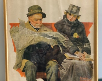 Fact & Fiction by Norman Rockwell - Norman Rockwell - Norman Rockwell Paintings - Norman Rockwell Art - Rockwell Paintings