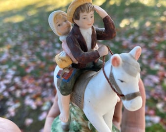 Vintage Norman Rockwell Porcelain Figurine: Off to School, 1983