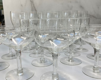 Vintage Etched Crystal Stemware