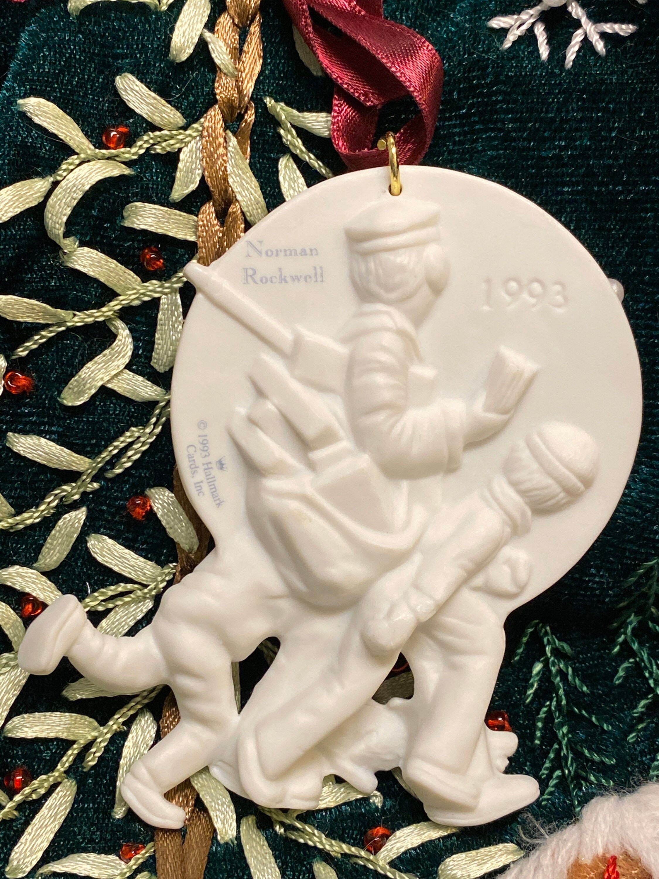 Norman Rockwell Christmas Ornaments Vintage Hallmark Etsy