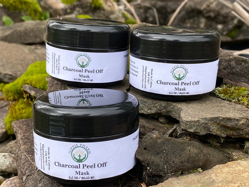 Activated Charcoal Peel-Off Facial Mask - 2oz - Deep Cleansing for Radiant Skin, Facial peel image 1