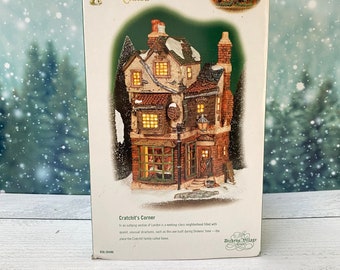 NIB Dept 56 Dickens Village A Christmas Carol Cratchit’s Corner in Box #58486 2001