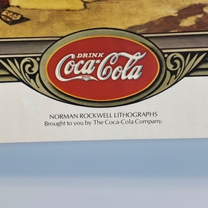 Vintage Norman Rockwell Coca Cola Lithograph Norman Rockwell Art Vintage Coca Cola Coca Cola Coca Cola Company image 4