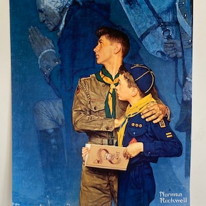 Nossa herança - Cartão postal grande de escoteiro de Norman Rockwell - Norman Rockwell - Colecionáveis de escoteiros