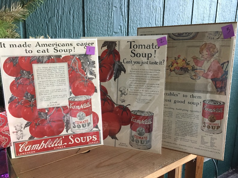 1925 and 1931 Vintage Campbell Soup Ads Vintage Ads 1920's Ads Magazine Ads Campbell Soup Vintage Campbell Soup image 5