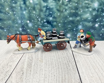 Vtg Dept 56 A New Potbellied Stove For Christmas IOB New England Village 1996