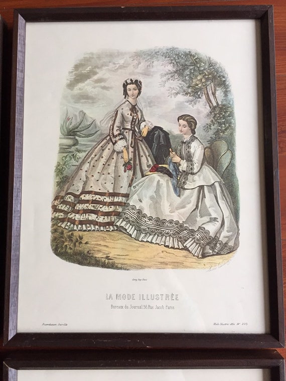 La Mode Illustree Bureaux Du Journal 56 Rue Jacob Paris 1862