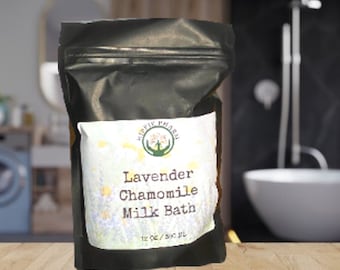 Soothing Lavender Chamomile Milk Bath - Lavender Milk Bath - Lavender Bath Soak - Lavender Bath Milk - Relaxation Therapy