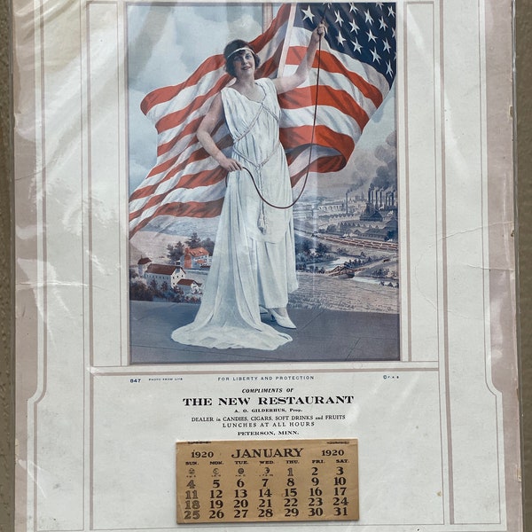 Patriotic Wall Calendar Etsy