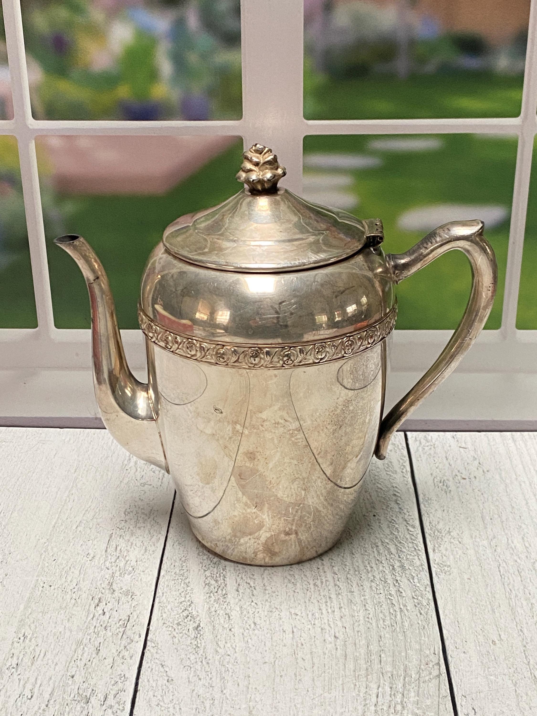 レア✨フランスアンティーク BF社 ホーローキャニスター すみれ 菫 花