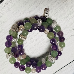 Attract Love, Peace and Prosperity, Amethyst, Green Aventurine, Rose ...