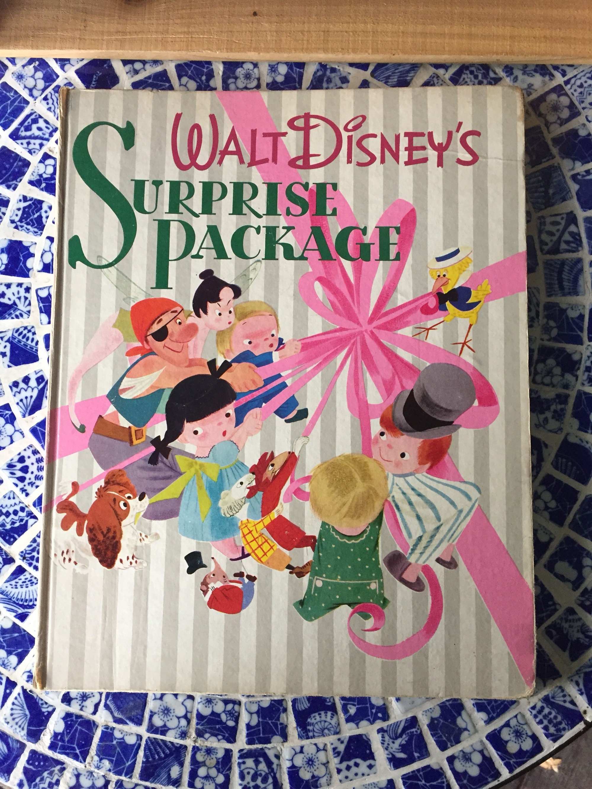 Vintage Walt Disney's, Surprise Package - Giant Golden Book - 1944 1st Edition - Art by Walt Disney Studios - Disney - Story Book