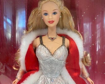 Vtg Unopened 2001 Special Edition Holiday Celebration Barbie Doll By Mattel IOB