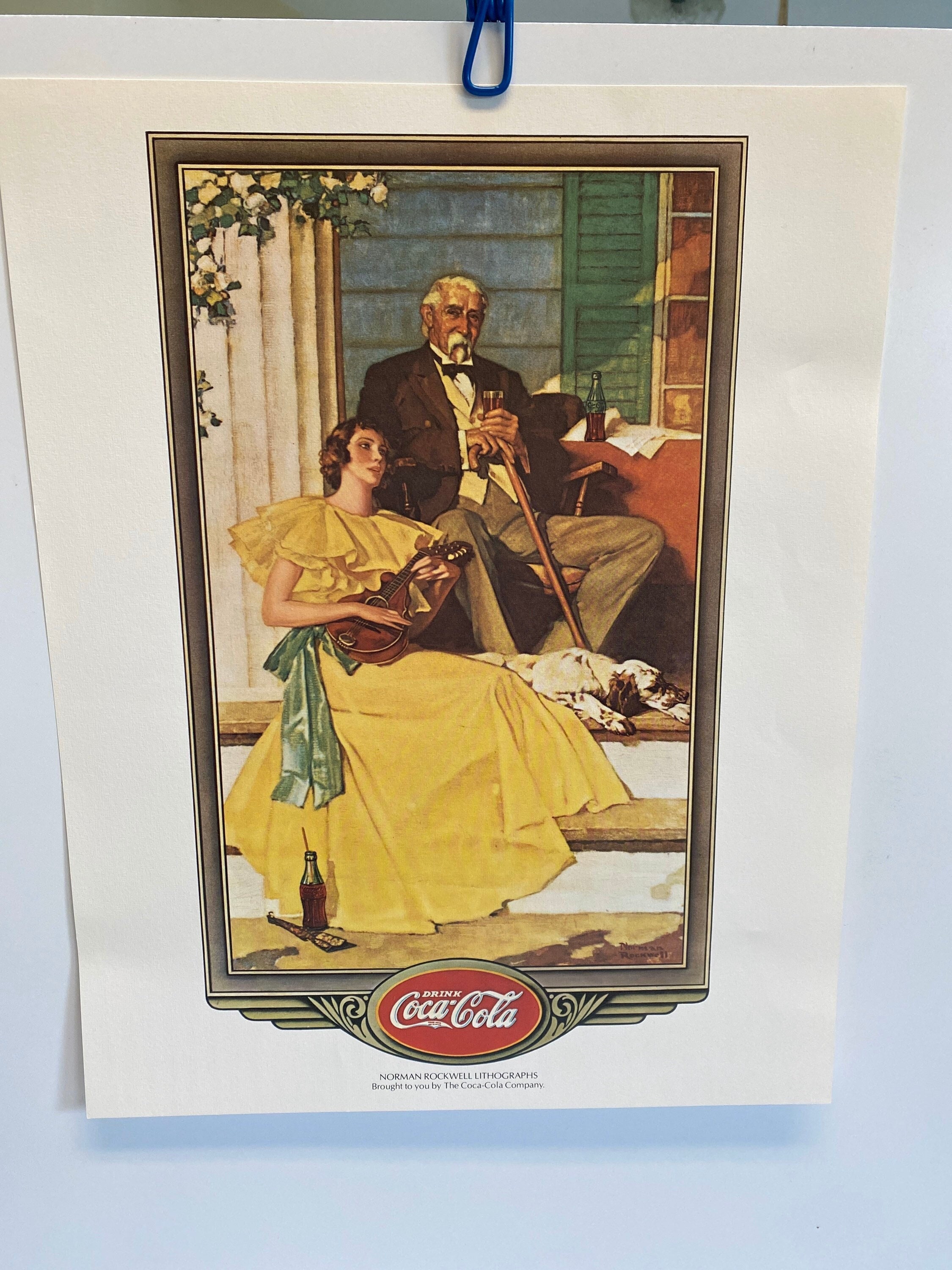 コカ・コーラ　USA　絵画　リトグラフ　アート　ポスター　アメリカヴィンテージ コカ・コーラ USA 絵画 リトグラフアート ポスター - メルカリ