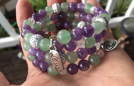 Attract Love Peace and Prosperity Amethyst Green | Etsy