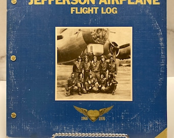 Jefferson Airplane Flight Log Vinyl LP: 1977 Double Record Set