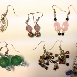 Assorted Dangling Earrings, Beaded, Fashion, Stylish, Glass, Beads ...
