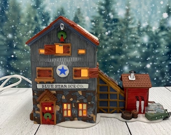 Dept 56 Blue Star Ice Co. IOB New England Village New Light Cord 1993