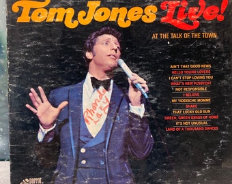 Vintage Tom Jones Live! At The Talk Of The Town - Parrot - XPAS 71014 - LP 1967