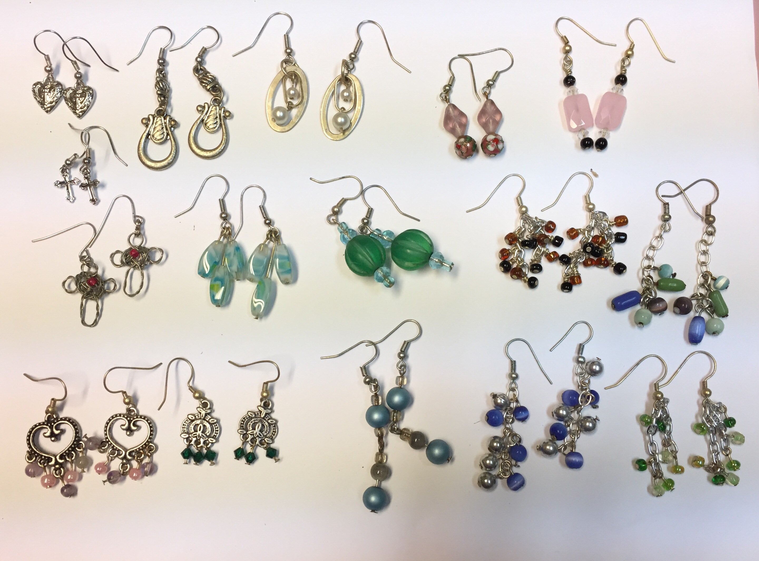 Assorted Dangling Earrings beaded fashion stylish glass | Etsy