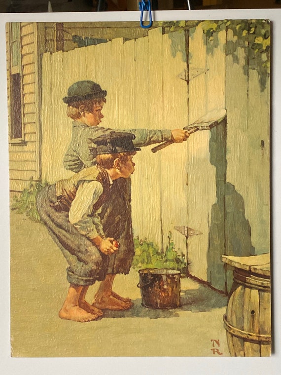 Norman Rockwell Tom Sawyer First Edition Folio Paintings