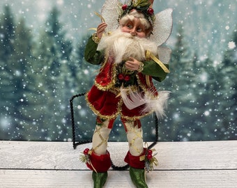 Mark Roberts Deck the Halls With Boughs of Holly Fairy Small 51-76078