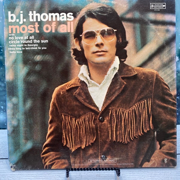 Vintage B. J. Thomas - Most of All - LP 1970 Scepter Records SPS 586 Vinyl LP