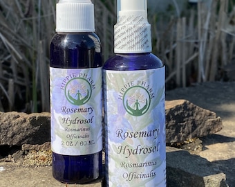 Rosemary Water Hydrosol, 100% Pure Natural Steam Distilled Floral Water Cleansing Toner Bulk Organically Sourced Spray Mist, hair growth