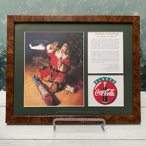 VTG 1998 Coca Cola Seasons Greetings Limited Edition Lithographie Coca-Cola Home Decor