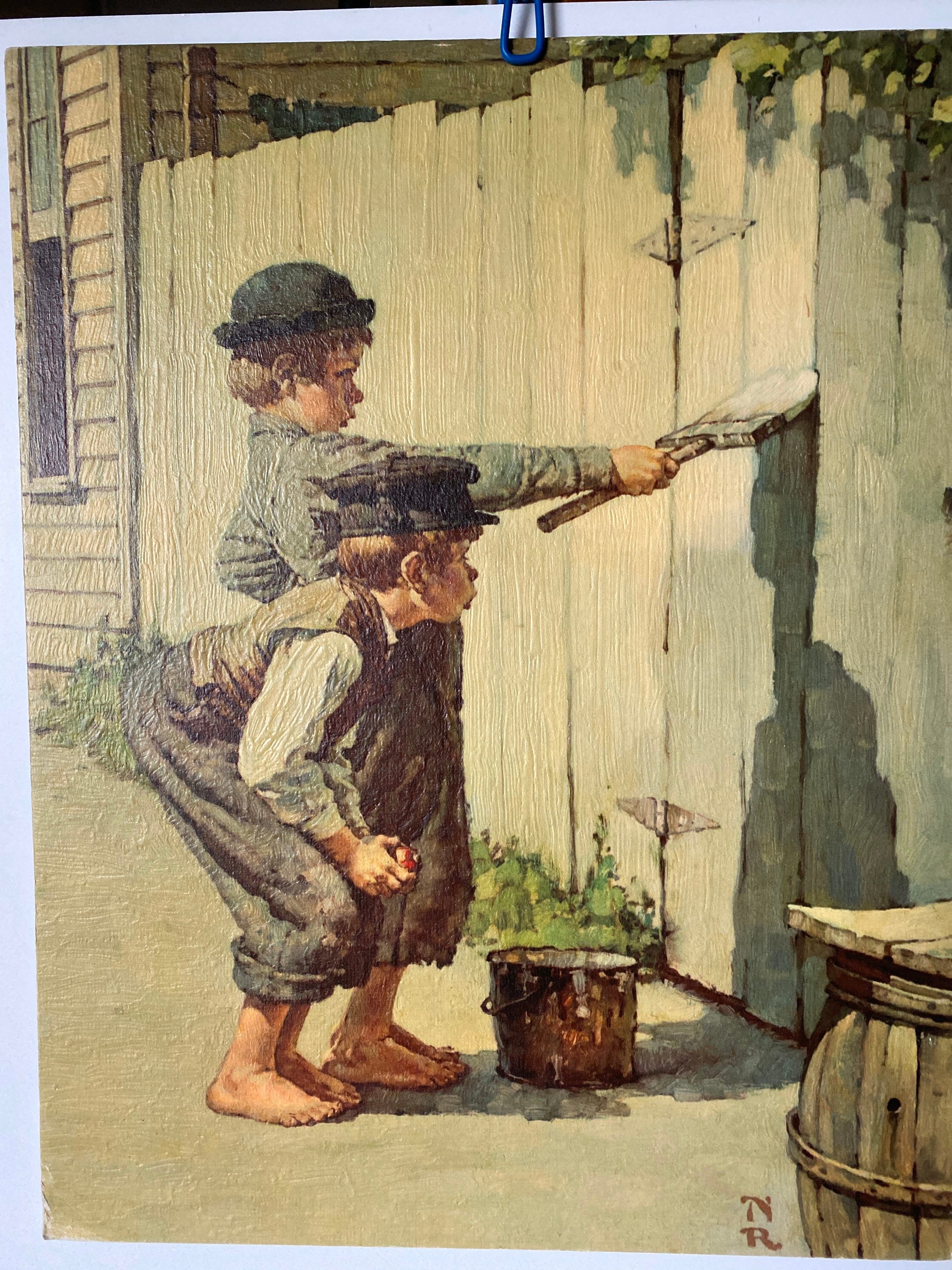 Norman Rockwell Tom Sawyer First Edition Folio Paintings