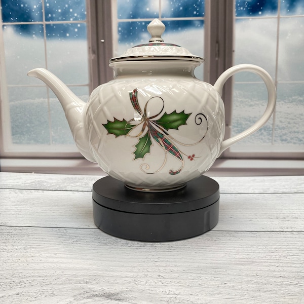 Lenox Christmas Teapot Etsy