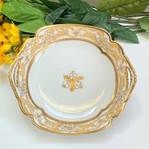 Antike Noritake Nippon 24k Schale - Vintage Bonbon Schale - Antike Schale - Nippon Schale - Handbemalte Nippon Schale - Nippon